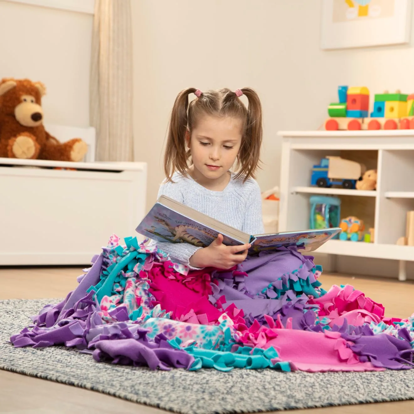 Melissa & Doug Created by Me! Flower Fleece Quilt knutselset 48-delig