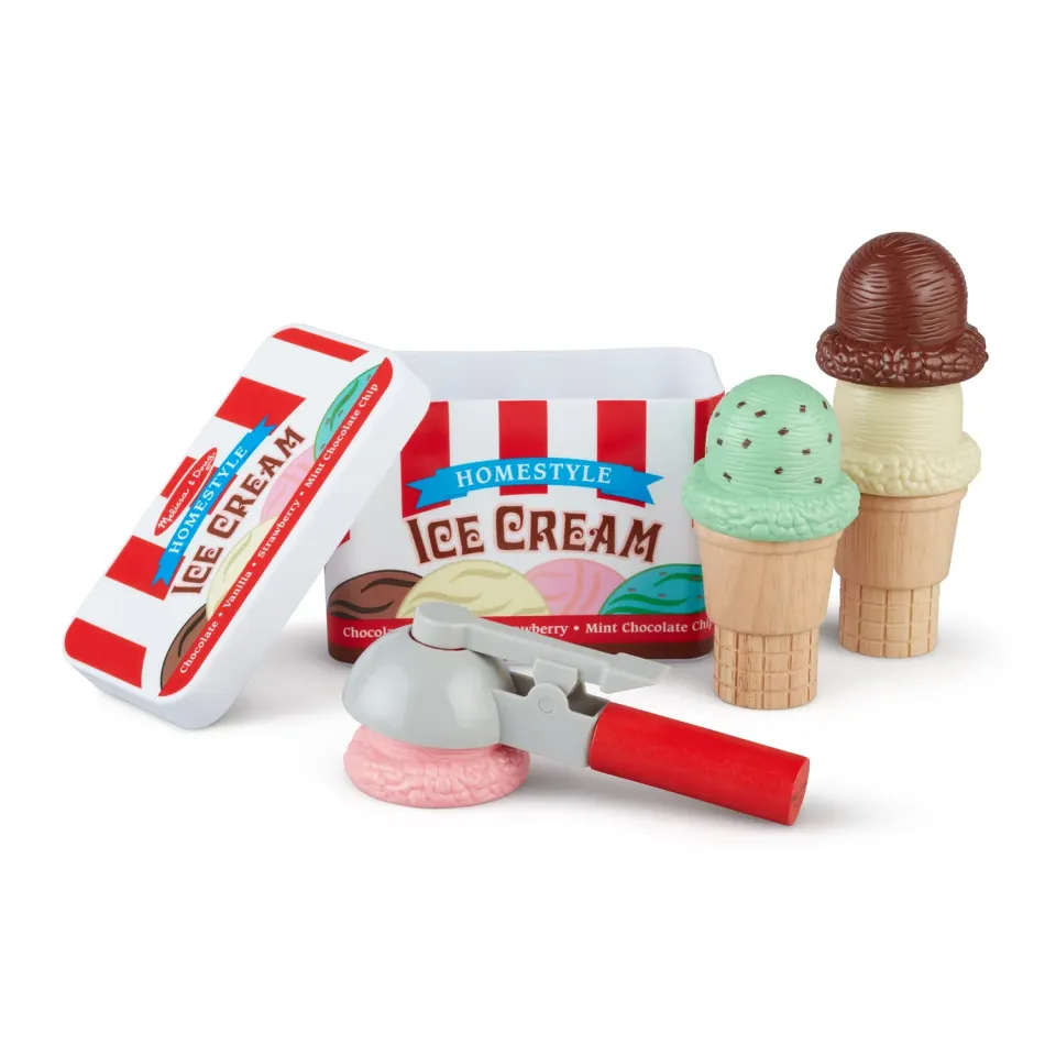 Melissa & Doug Scoop & Stack Magnetische IJsjesset 4 Bollen