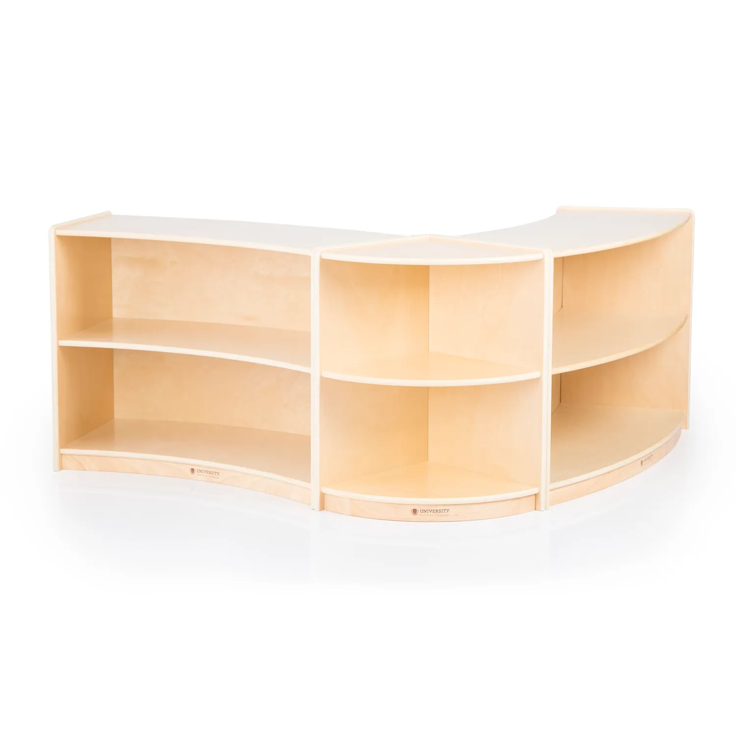 Guidecraft Curved Storage 24 opbergkast 2 vakken berken