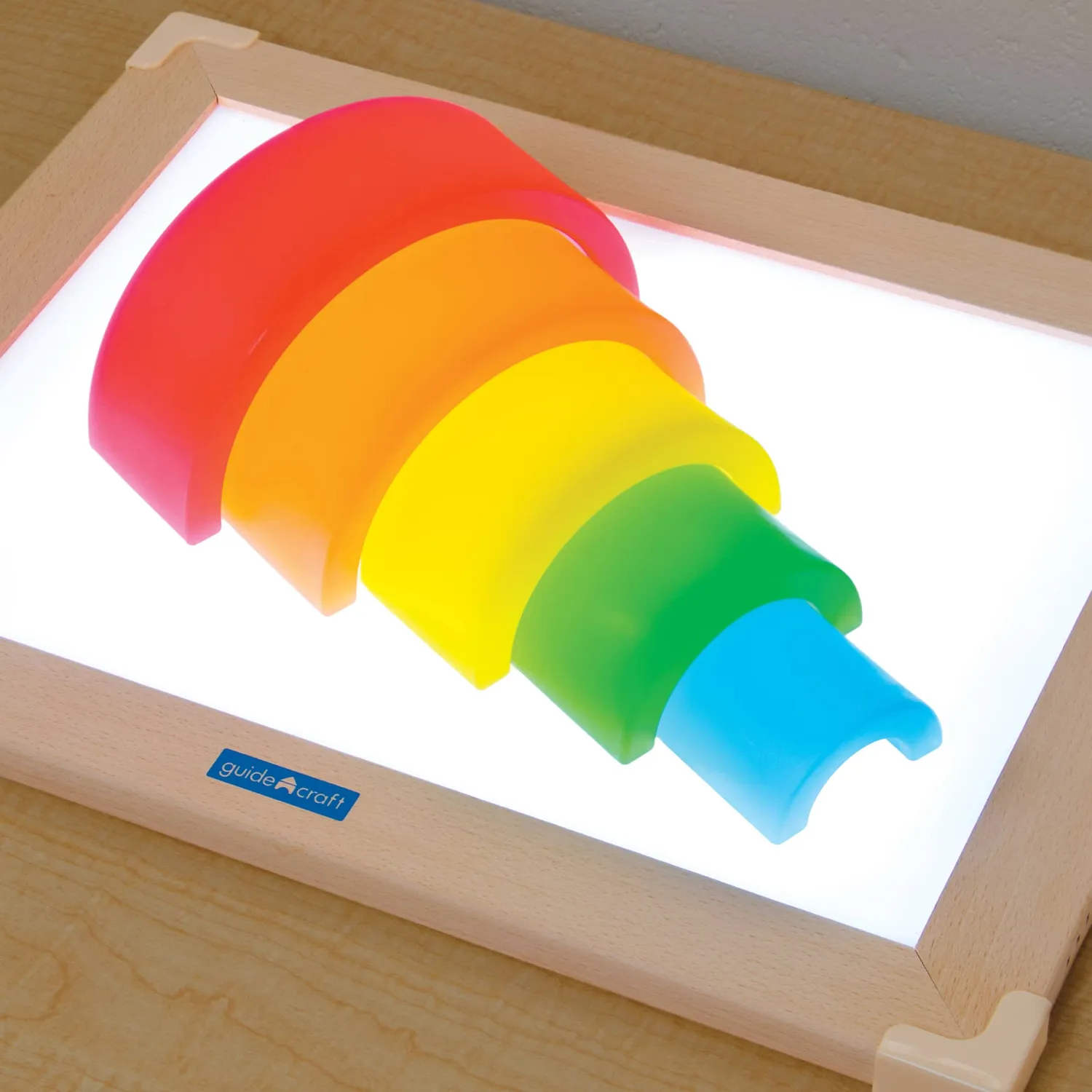 Guidecraft Discovery Stackers Arch stapeltoren regenboog 5-delig