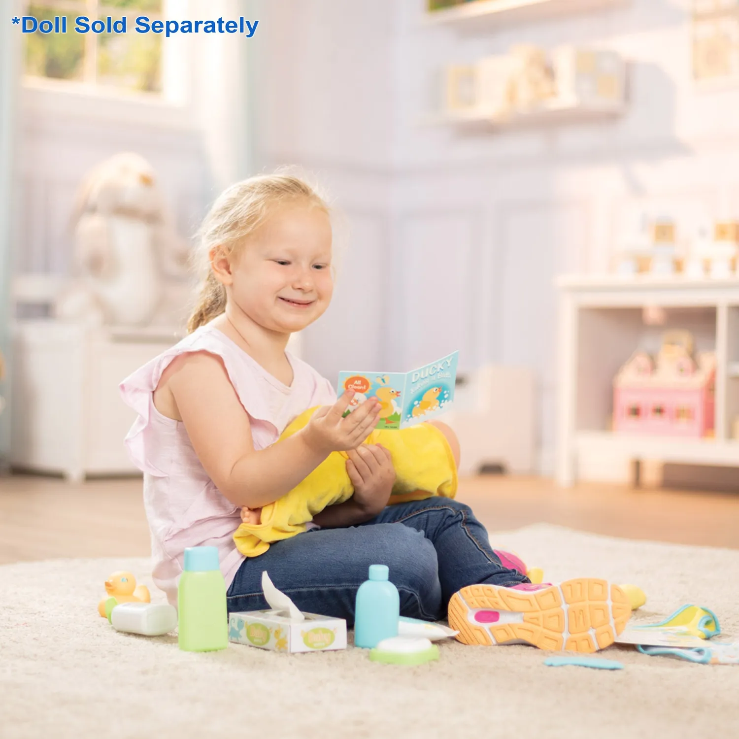 Melissa & Doug Mine to Love poppen bad- en verschoonset 19-delig