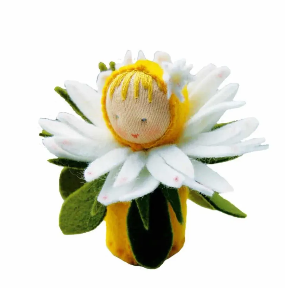 Ginger Fairy MC madelief tafelpopje zelf maken 7 cm