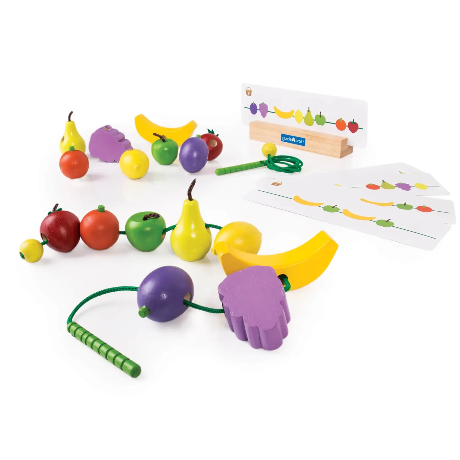 Guidecraft Count and Lace Fruit rijgspel 3+