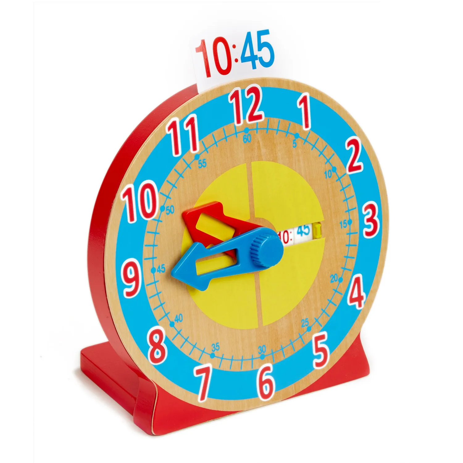 Melissa & Doug Turn & Tell houten klok leren klokkijken