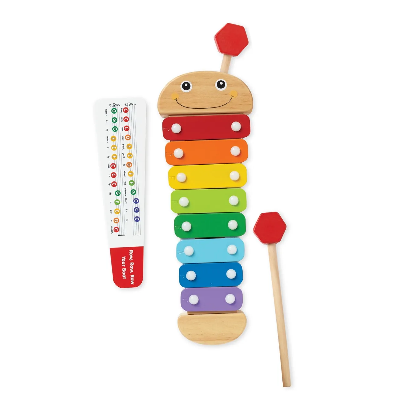 Melissa & Doug Caterpillar xylofoon hout 8 tonen