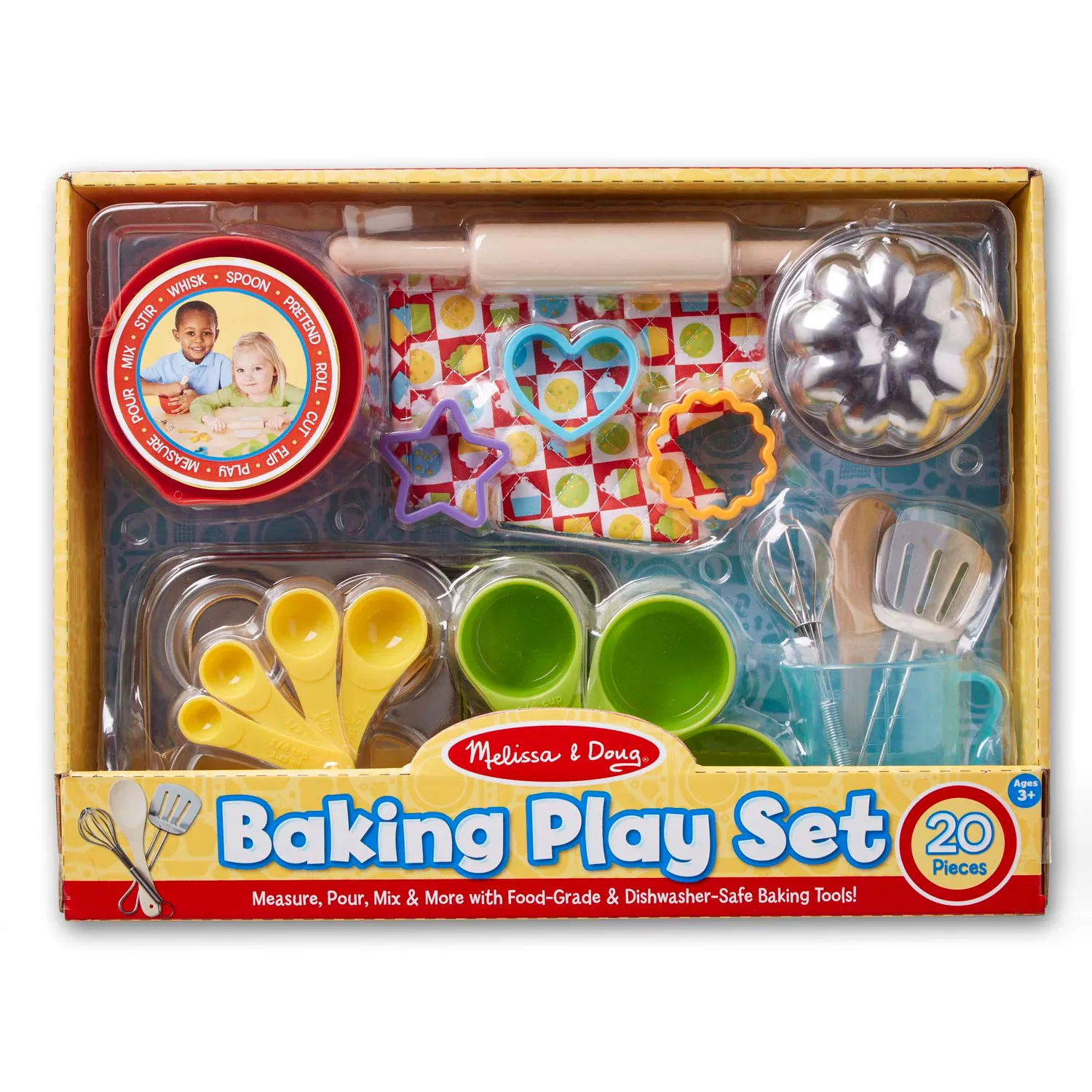 Melissa & Doug Baking Play Set bakset 20-delig speelgoed