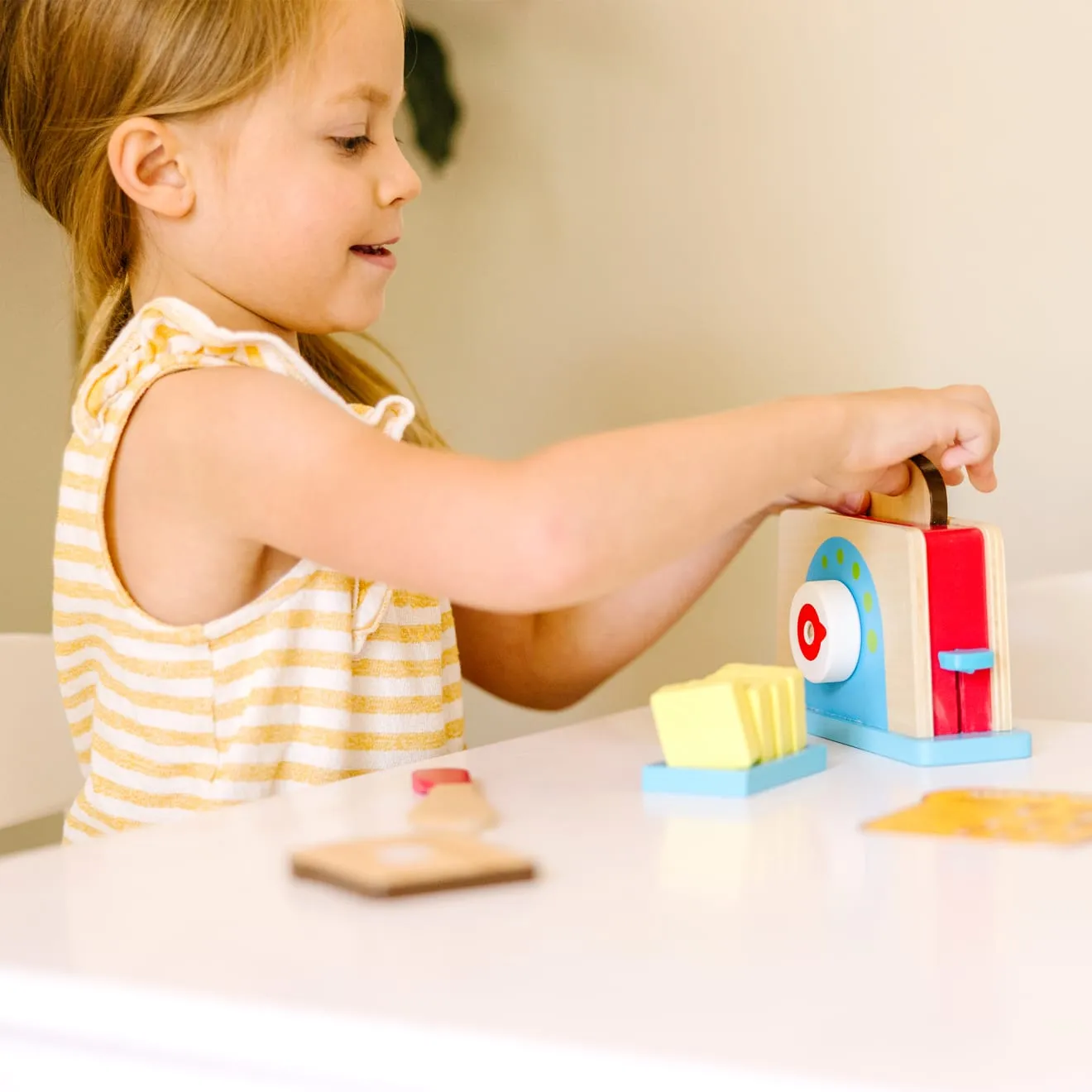 Melissa & Doug Bread & Butter Toast houten broodrooster speelset