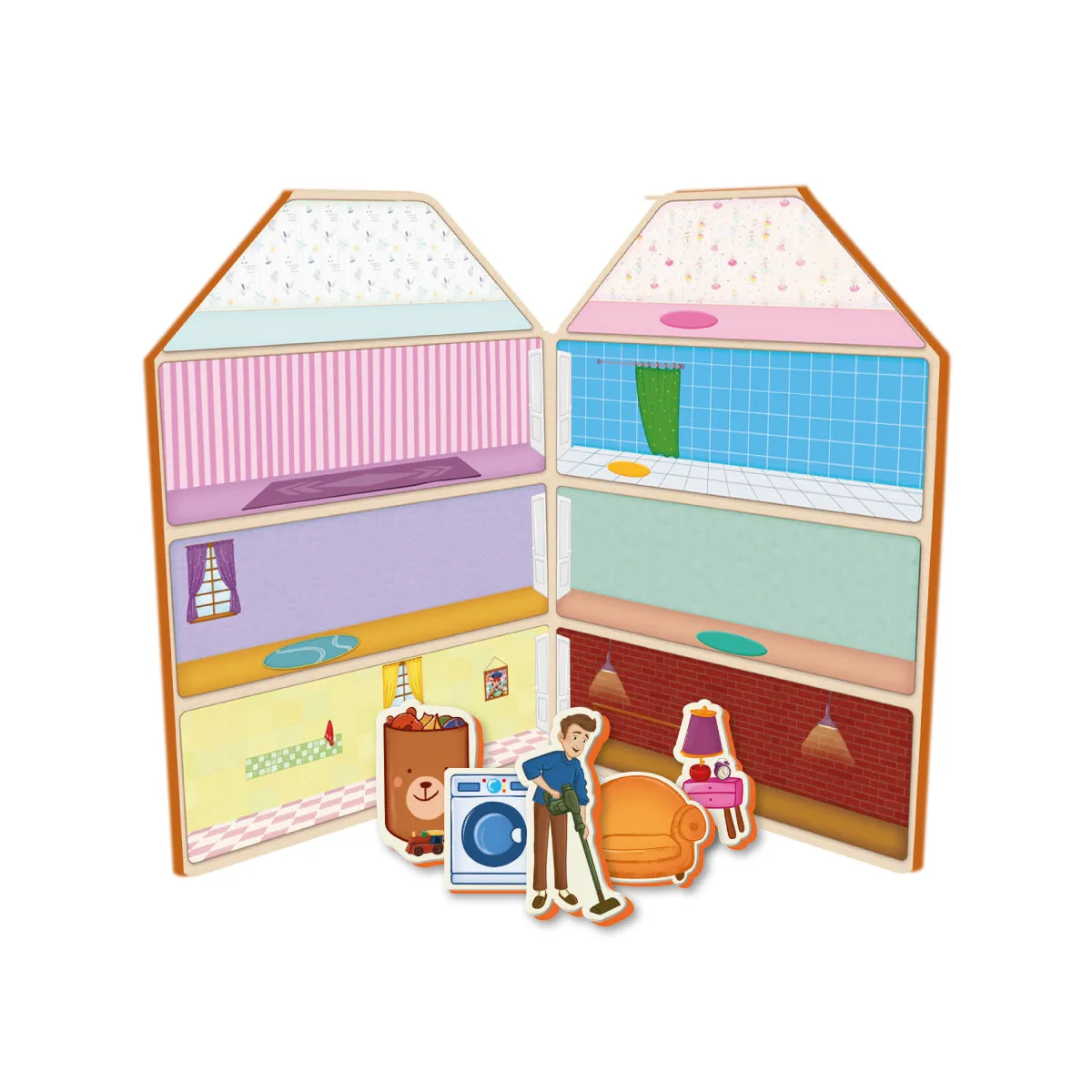 Puedo My Sweet Home magneetspel magnetisch huis 3+
