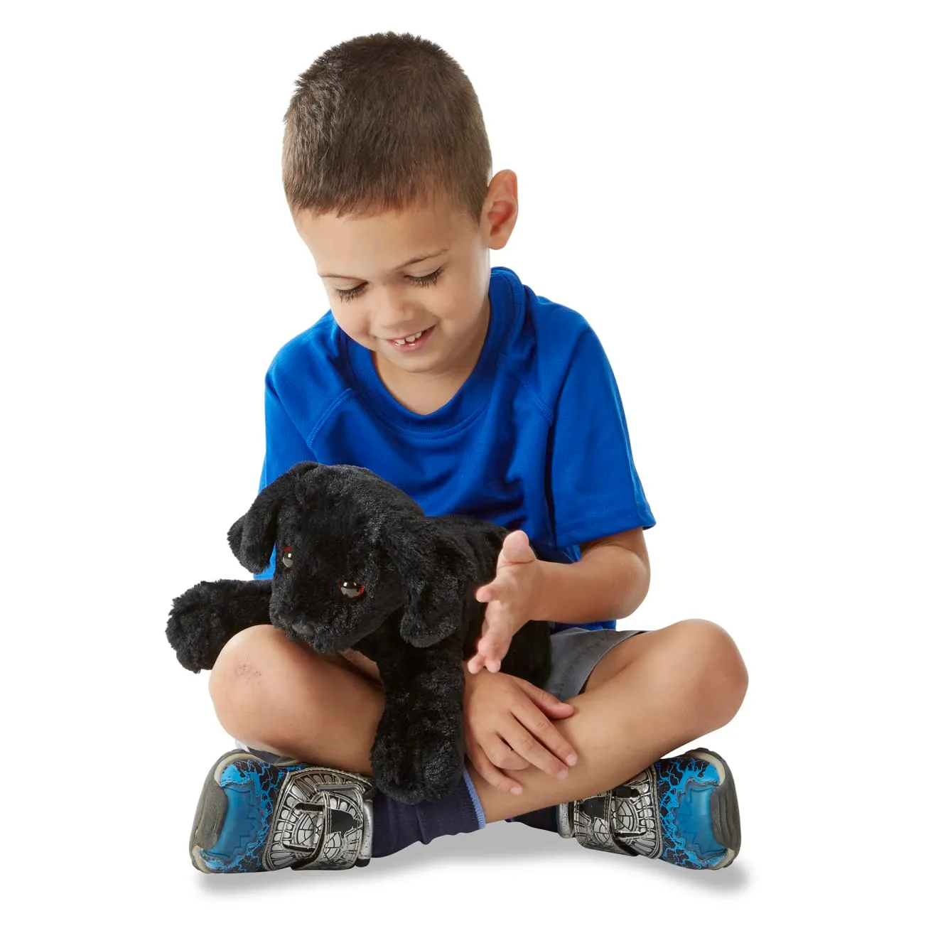 Melissa & Doug Benson Black Lab knuffel puppy 25 cm
