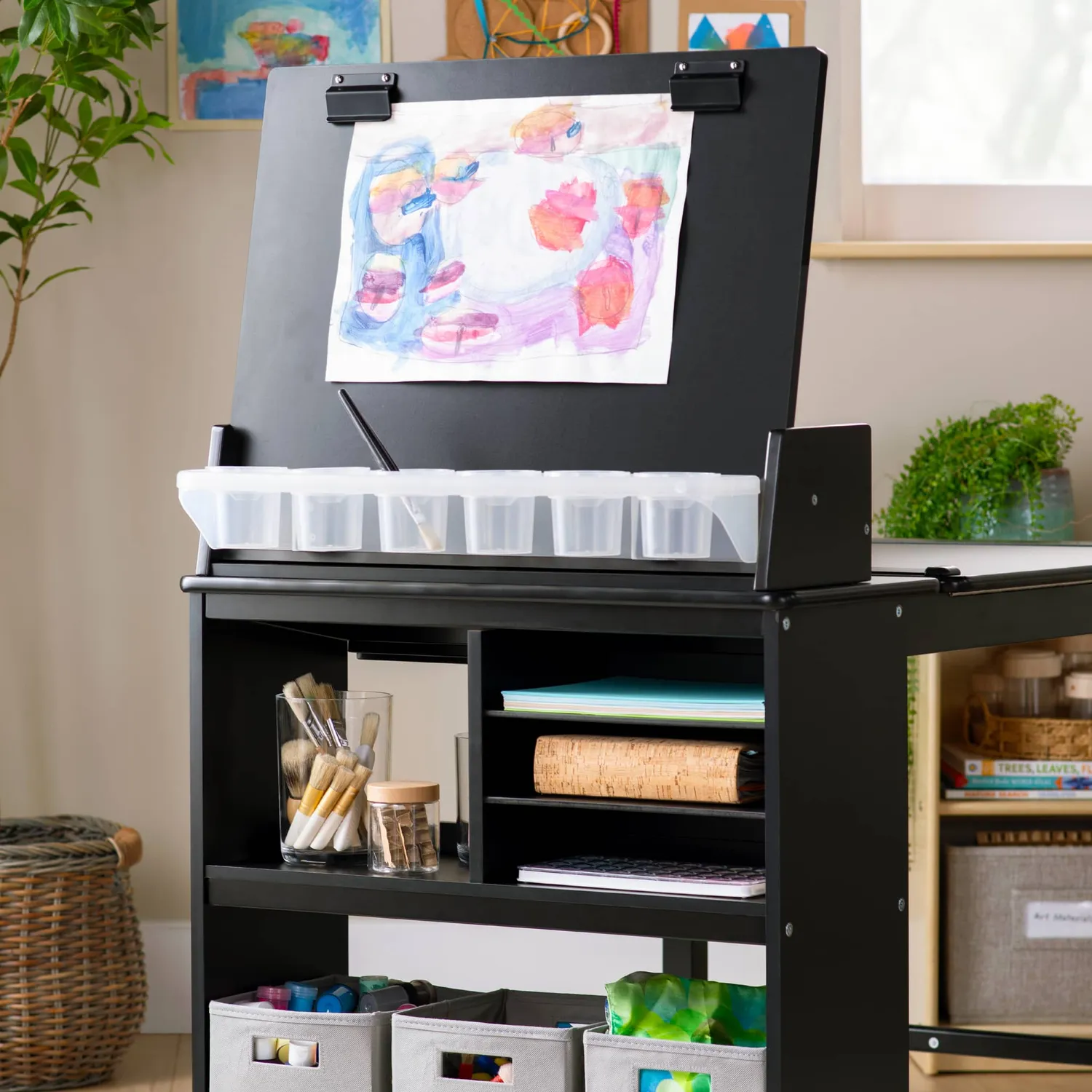 Guidecraft Design Studio 3-in-1 houten tekentafel met kruk