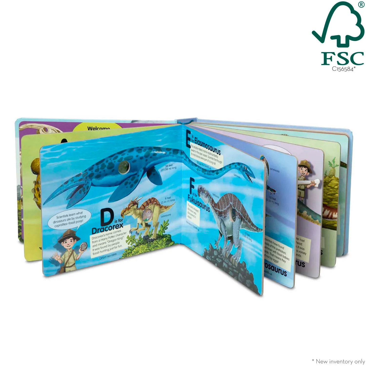 Melissa & Doug Poke-a-Dot Dino prikboek A tot Z
