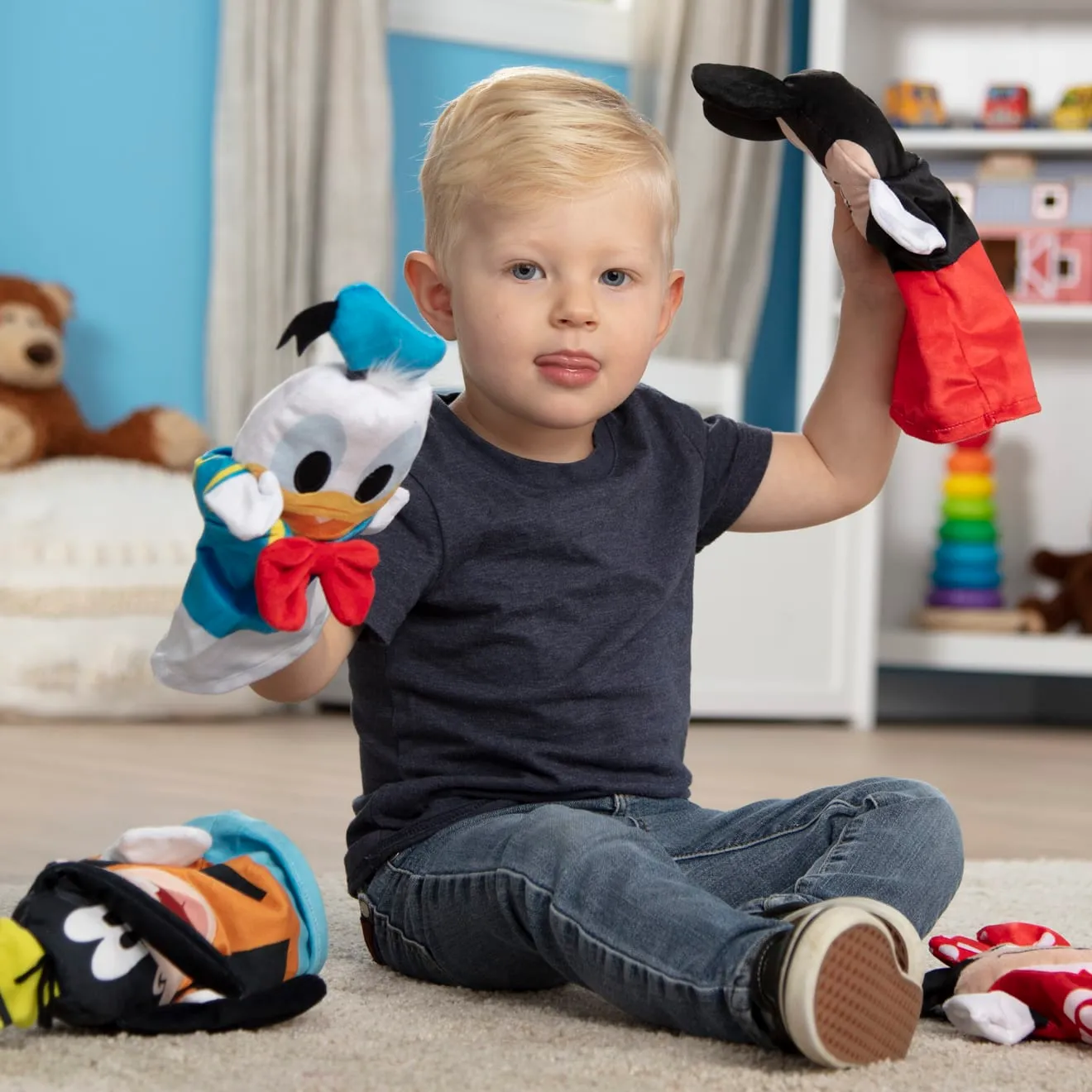 Melissa & Doug Mickey Mouse Friends handpoppen 4 stuks zacht