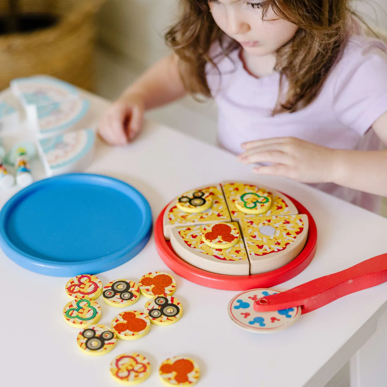 Melissa & Doug Mickey Mouse Pizza & Cake speelset hout