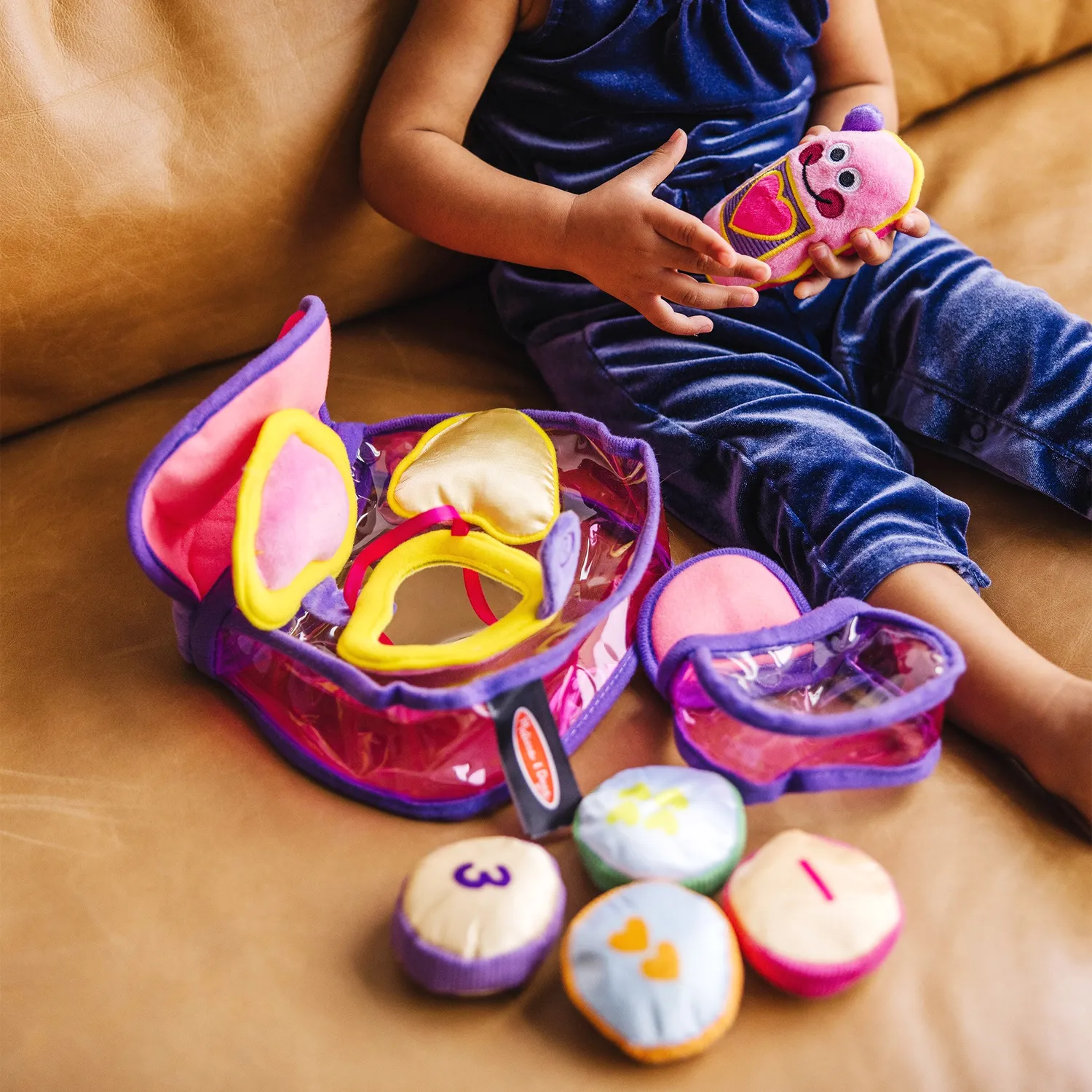 Melissa & Doug Pretty Purse zachte handtas peuterspeelgoed