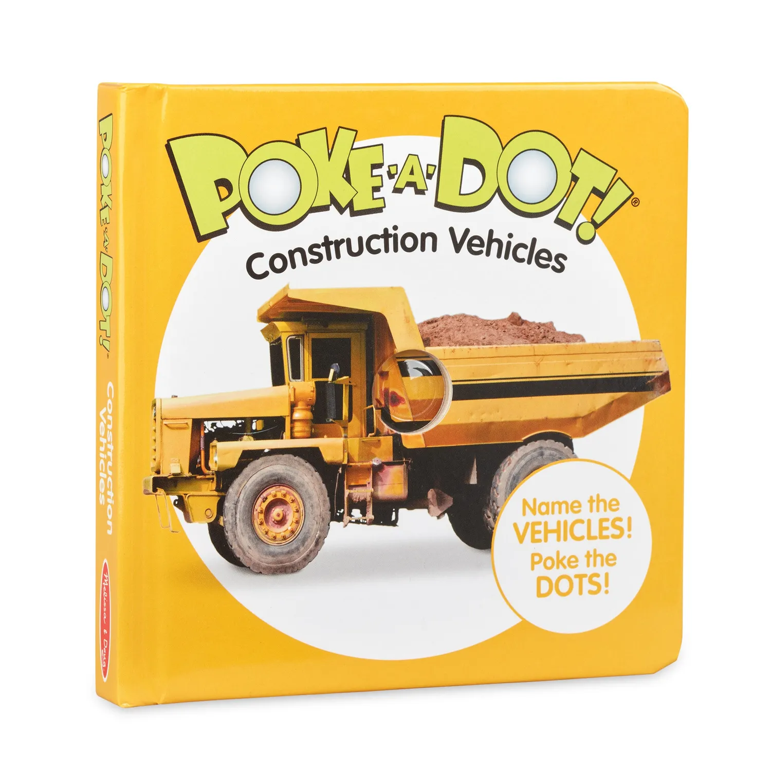 Melissa & Doug Poke-A-Dot Construction Vehicles kartonboek