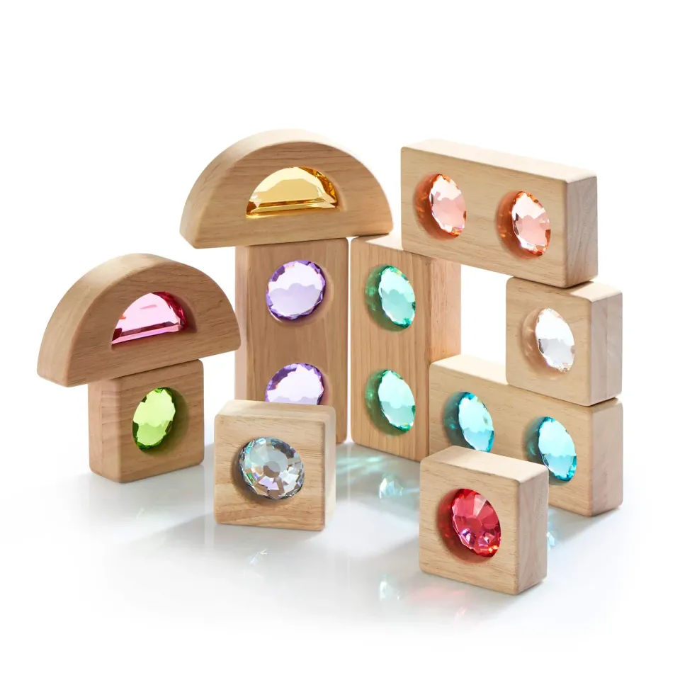 Guidecraft Gemstone blokken 10 stuks licht