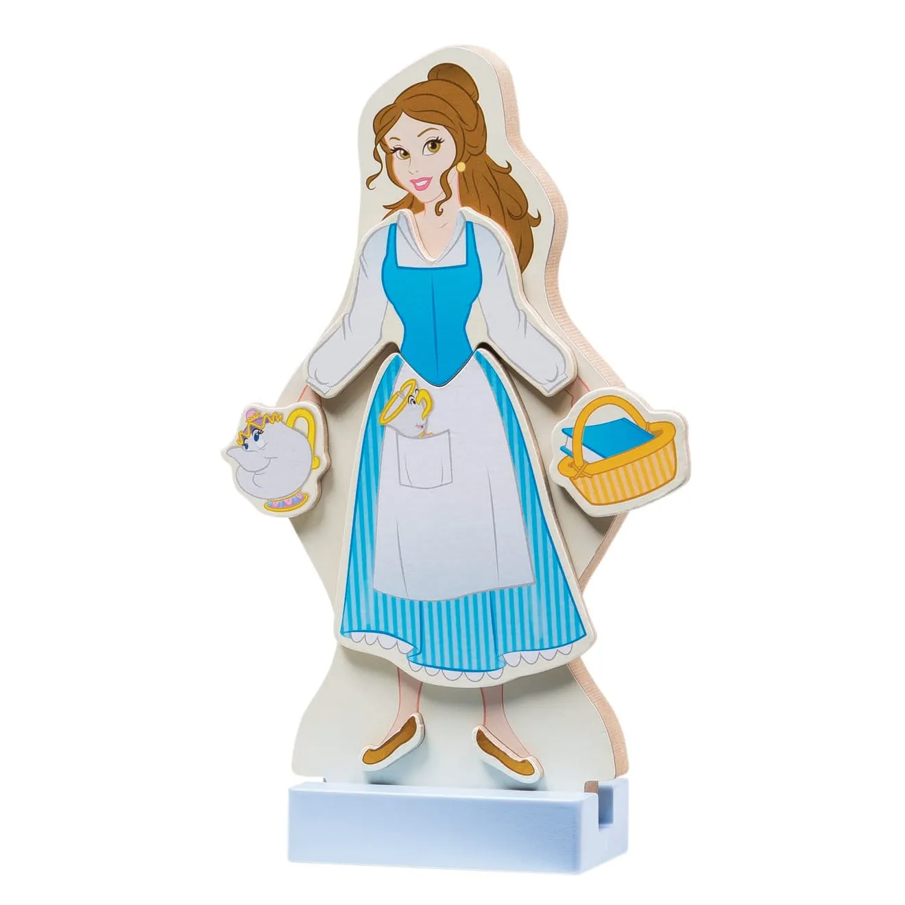 Melissa & Doug Belle houten magnetische aankleedpop 30-delig