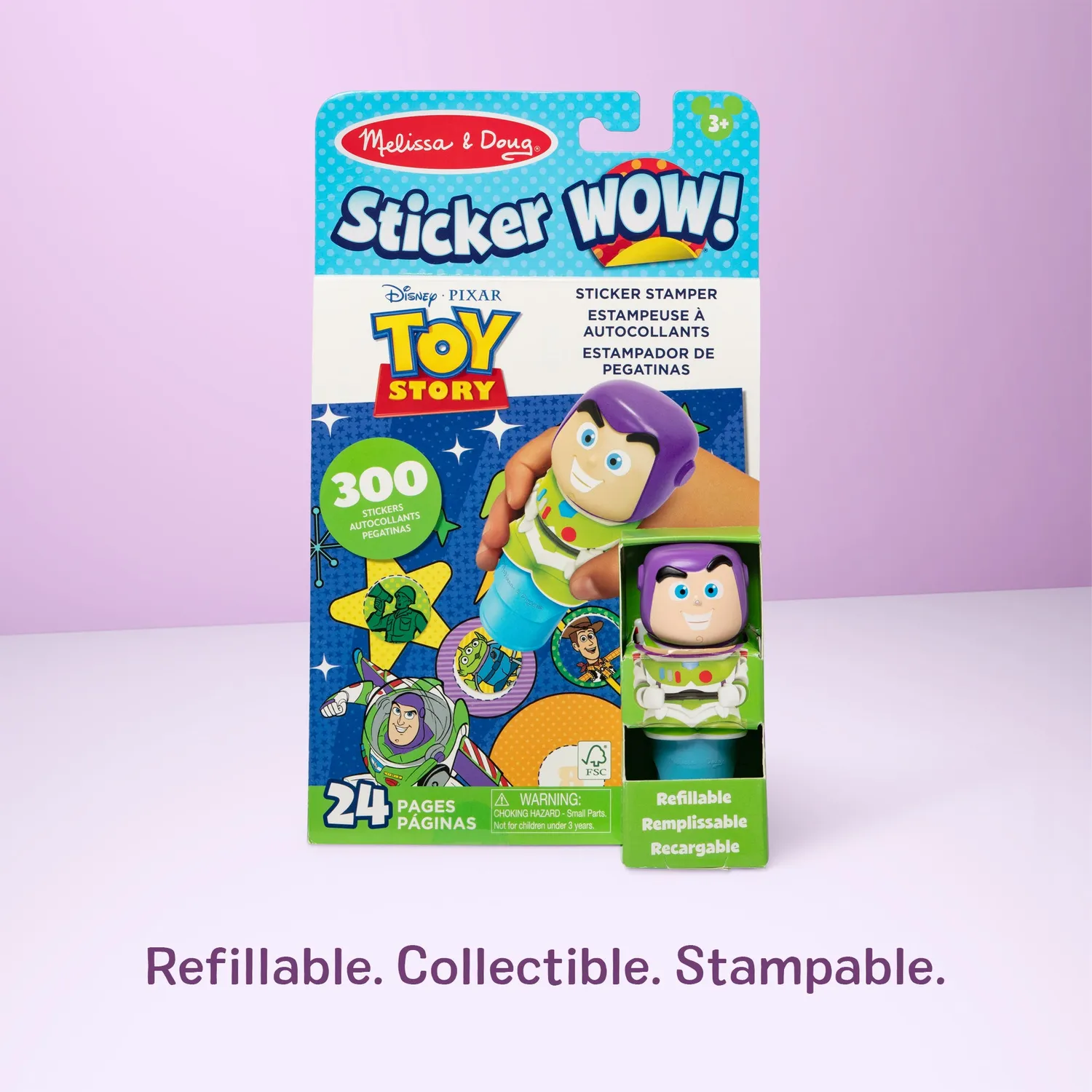 Melissa & Doug Sticker WOW! Buzz Lightyear stickerboek stamper