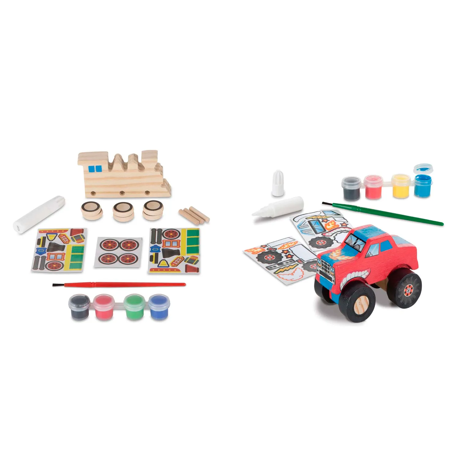 Melissa & Doug Created by Me knutselset voertuigen 2-pack
