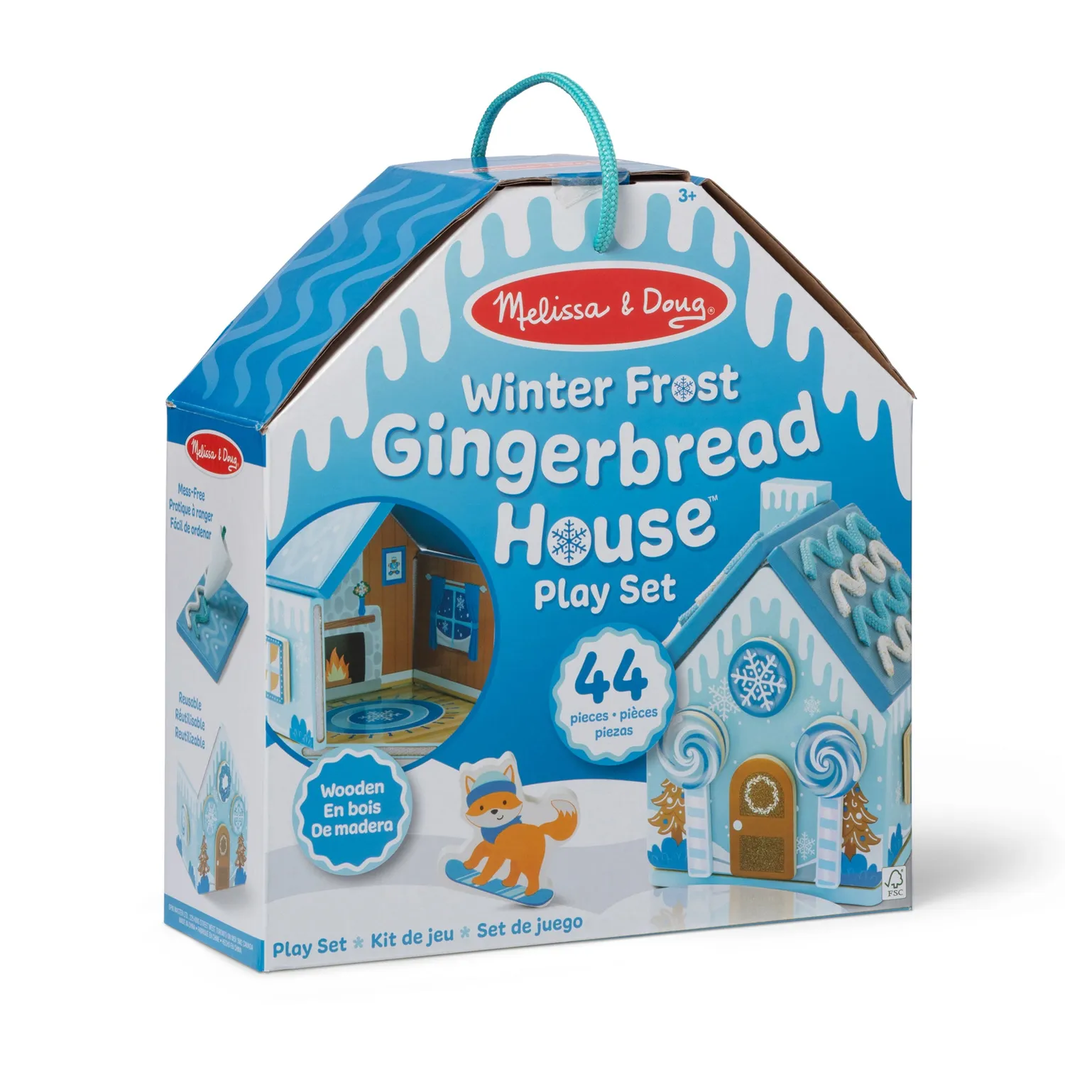 Melissa & Doug peperkoekhuis hout Winter Frost speelset
