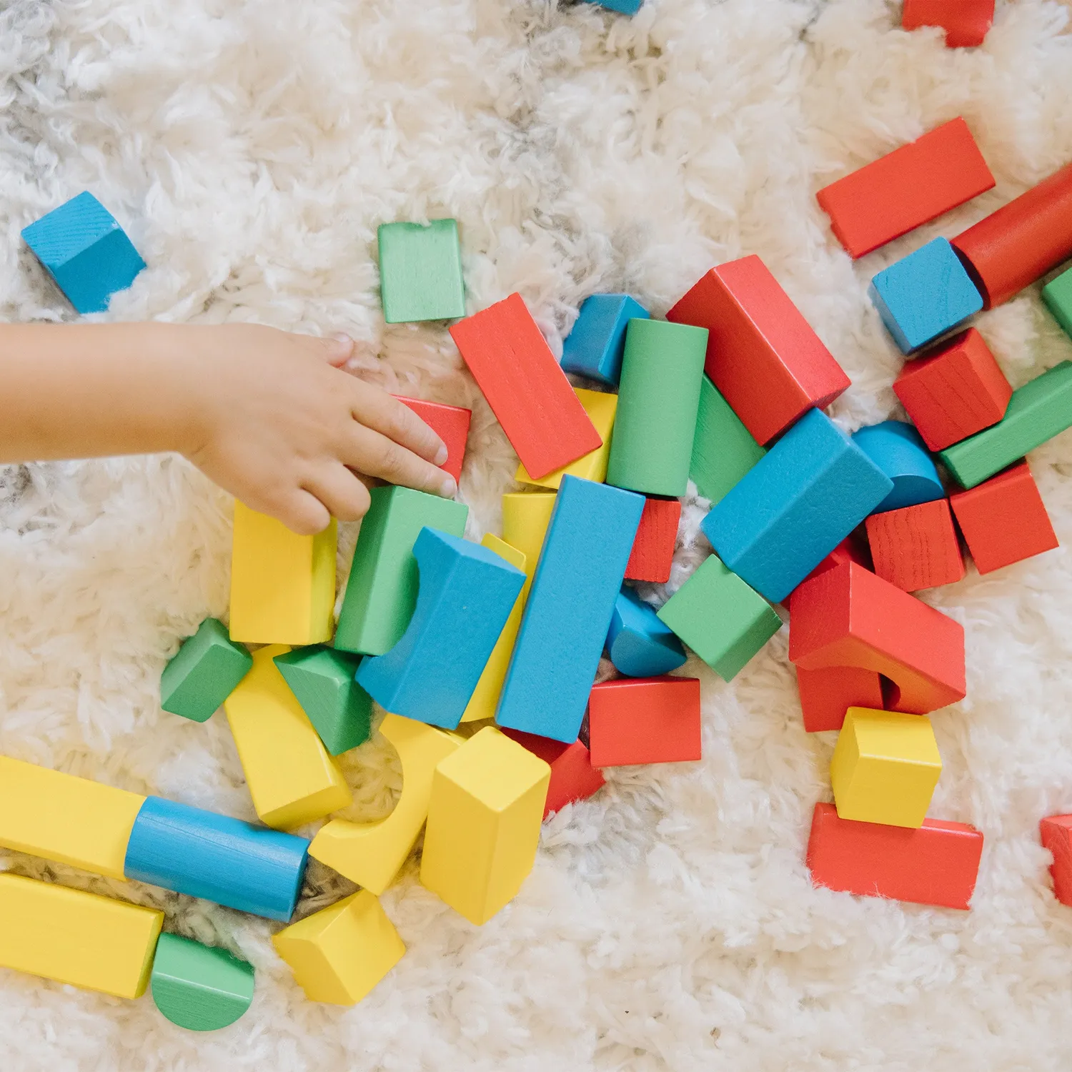 Melissa & Doug 100-Piece Wood Blocks Set blokken 100-delig kleur