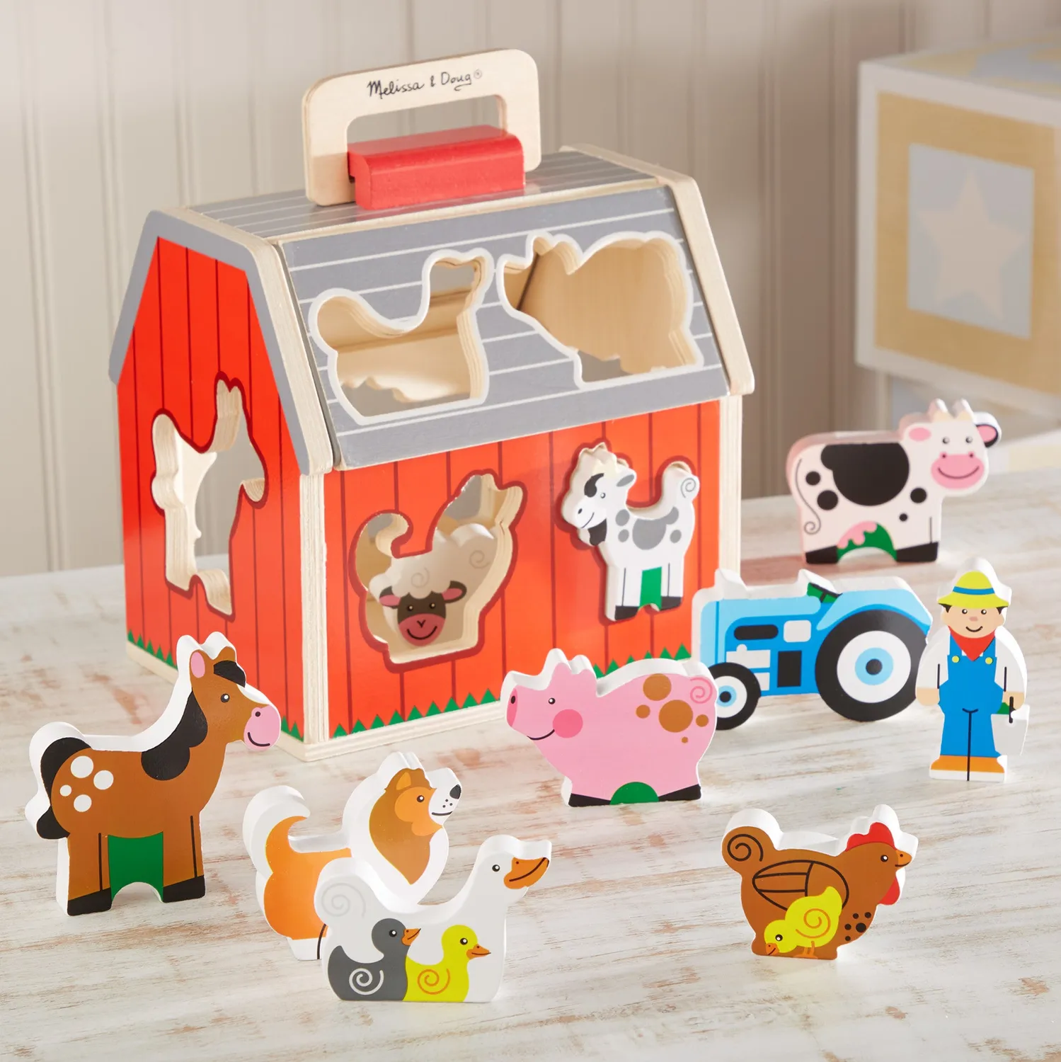 Melissa & Doug Take-Along Sorting Barn sorteerboerderij 10-delig