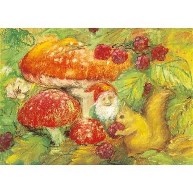 Ginger Fairy Marjan van Zeyl Herfst ansichtkaart 10,5x15 cm