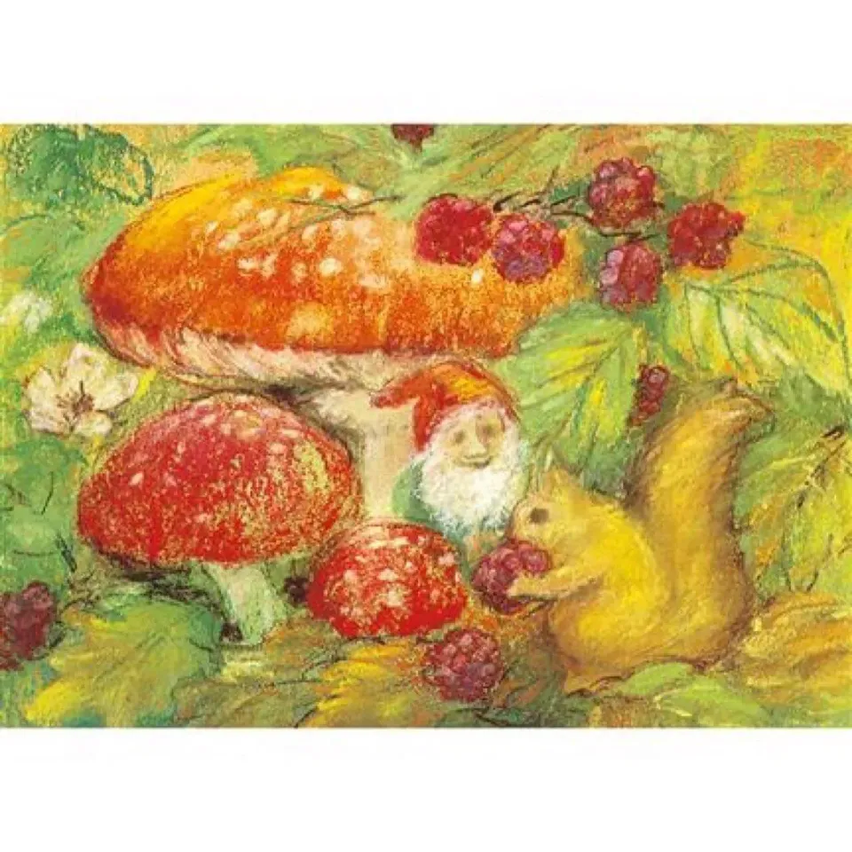 Ginger Fairy Marjan van Zeyl Herfst ansichtkaart 10,5x15 cm