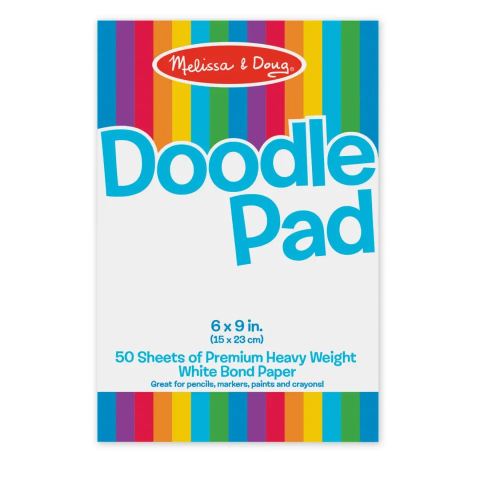 Melissa & Doug Doodle Paper Pad tekenblok wit