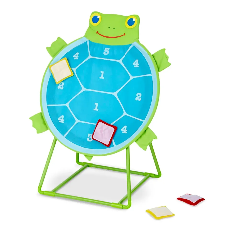 Melissa & Doug Dilly Dally werpspel schildpad binnen buiten