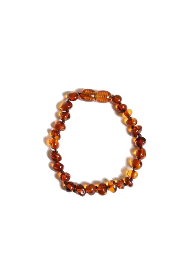 Ginger Fairy Coni barnsteen armband kids cognac 14 cm