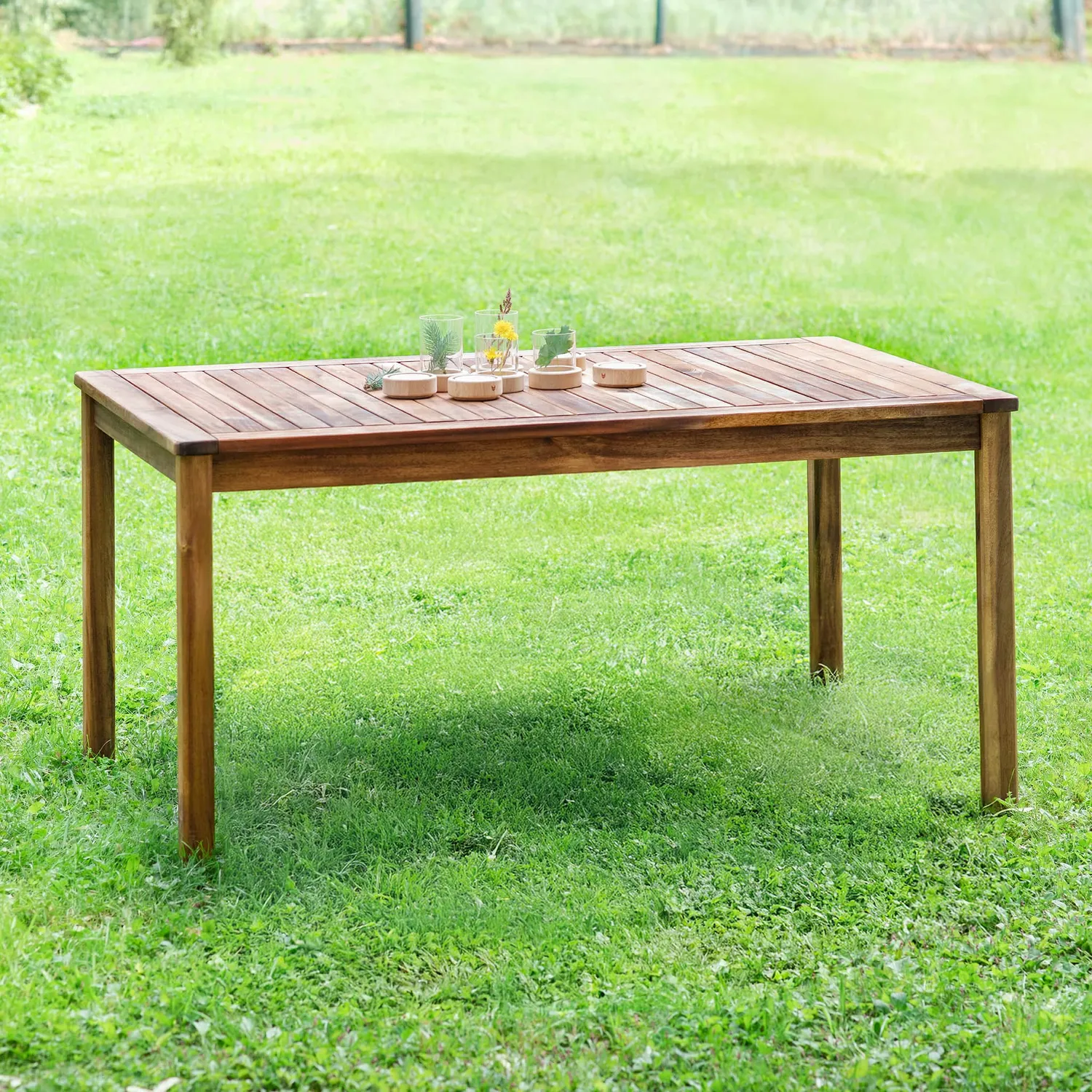 Guidecraft Acadia Outdoor buitentafel acacia 6 kinderen