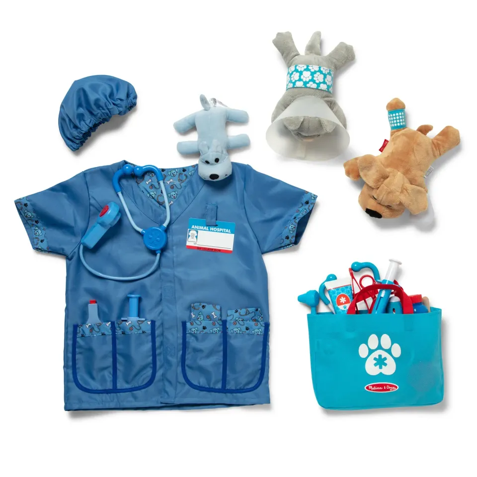 Melissa & Doug Pet Vet dierenartsset verkleden 2-delig