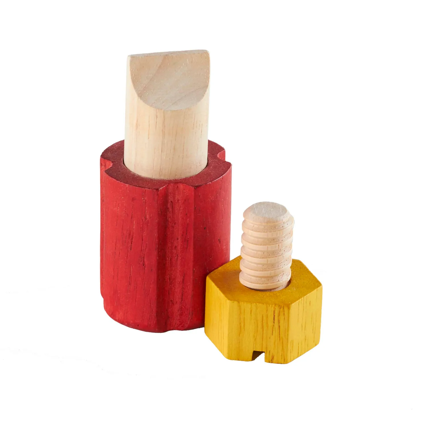 Guidecraft Screw Block houten schroefspel 10 cm