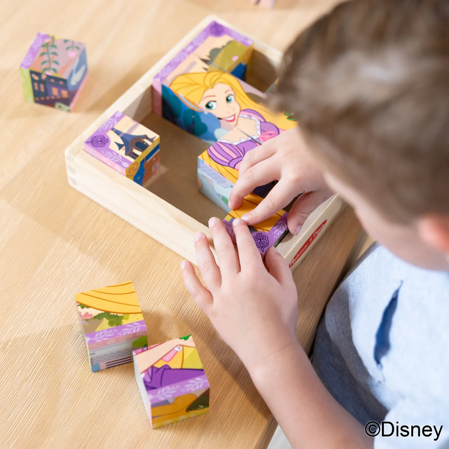 Melissa & Doug Disney Princess Houten Blokpuzzel 16 Blokken