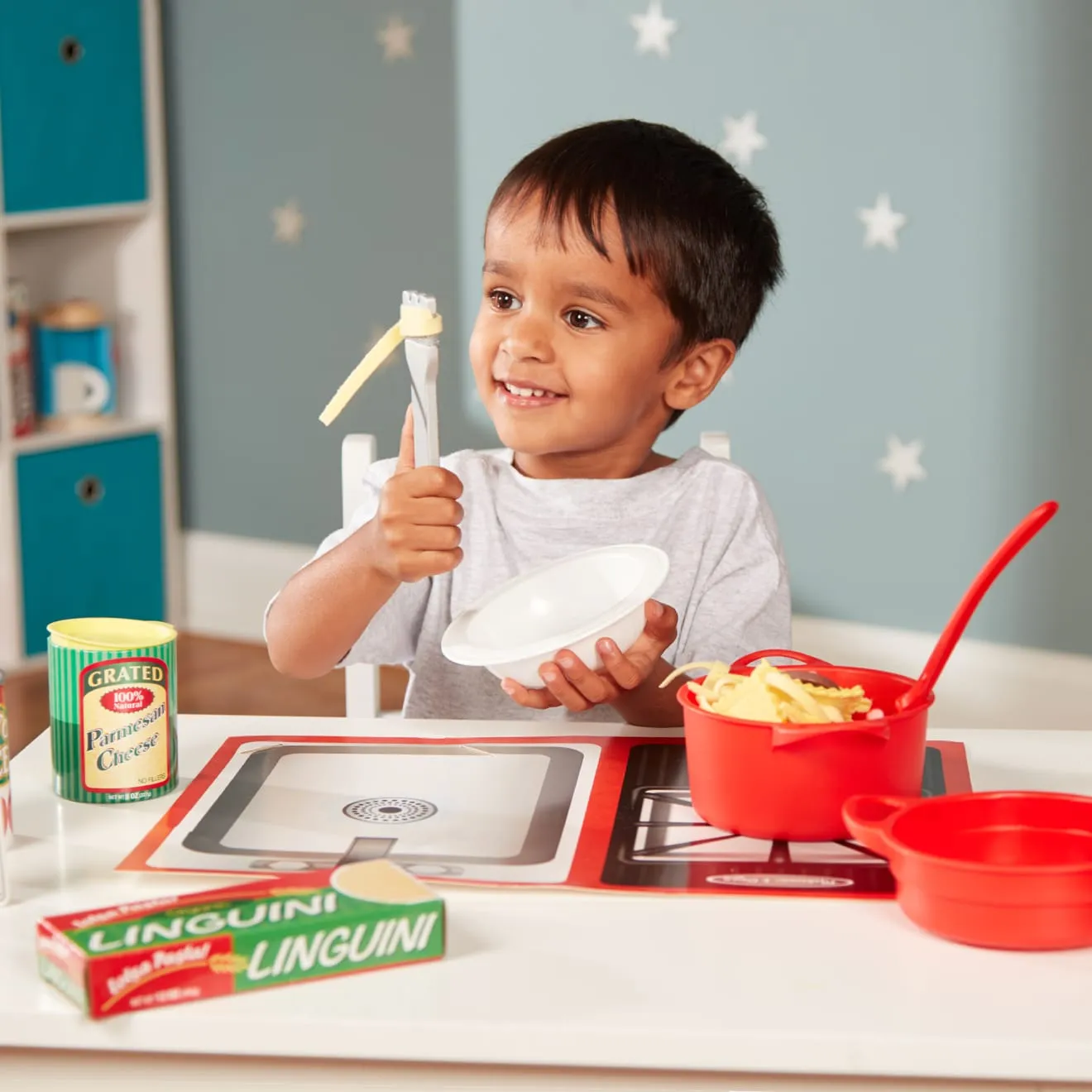 Melissa & Doug Prepare & Serve Pasta Speelset 50-delig vilten