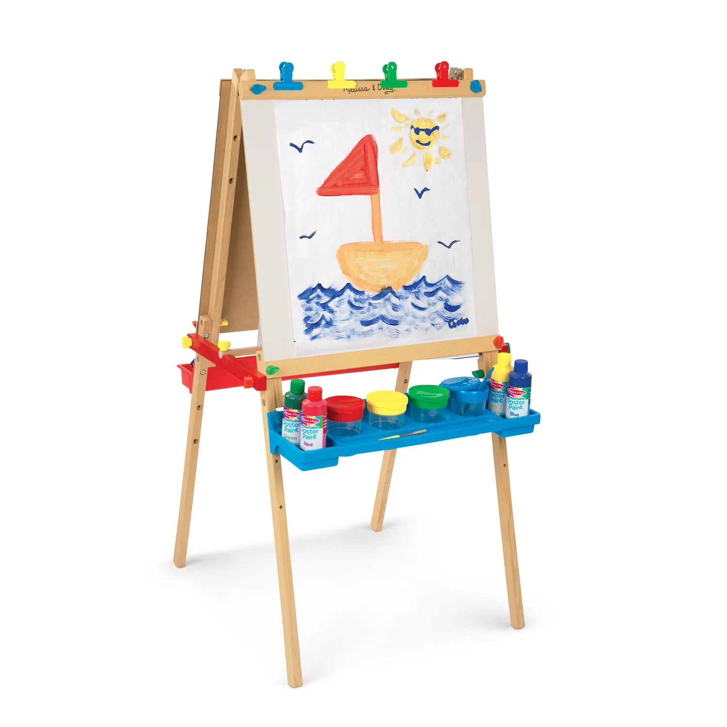 Melissa & Doug Easel Papierrol 43cm x 22m wit