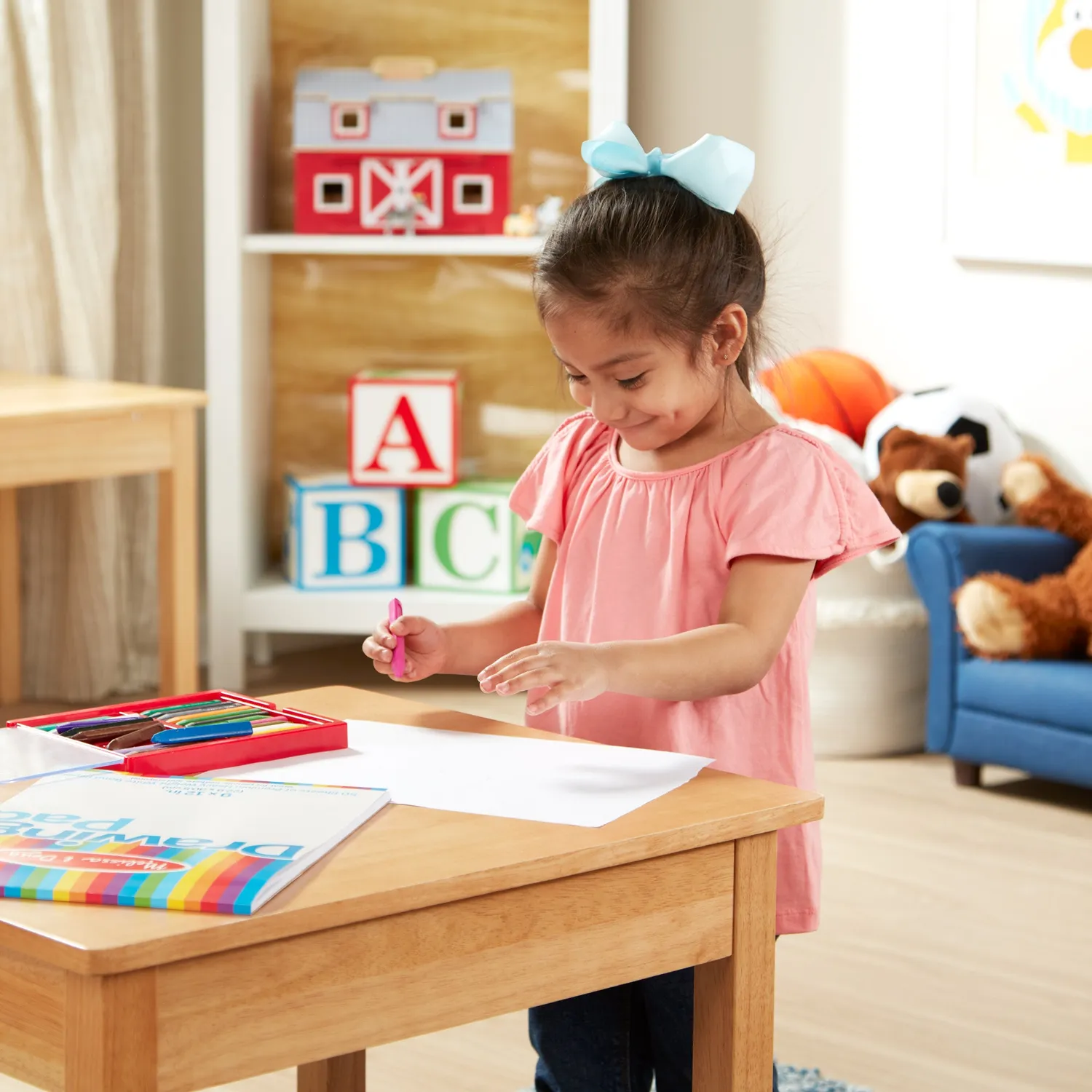Melissa & Doug Tekenpapier Tekenblok 23x30 cm wit