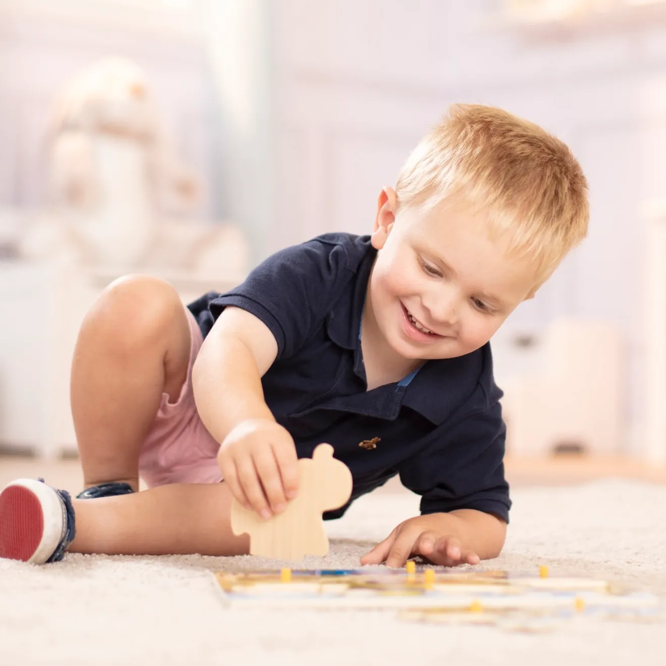 Melissa & Doug Safari noppenpuzzel hout 7 stukjes