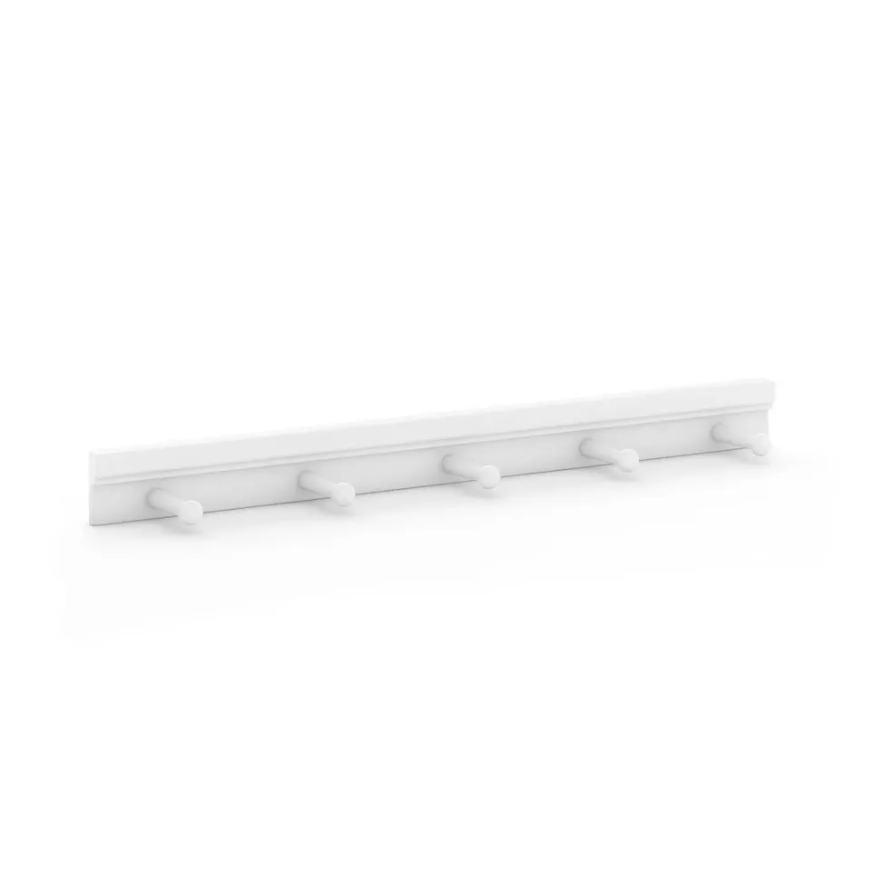 Martha Stewart Kids Peg Bar kapstok linen white hout