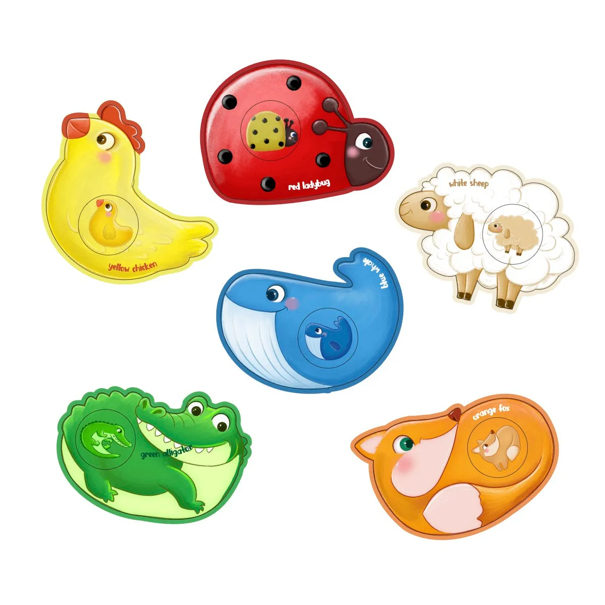 Puedo Colorful Friends memospel dieren kleuren