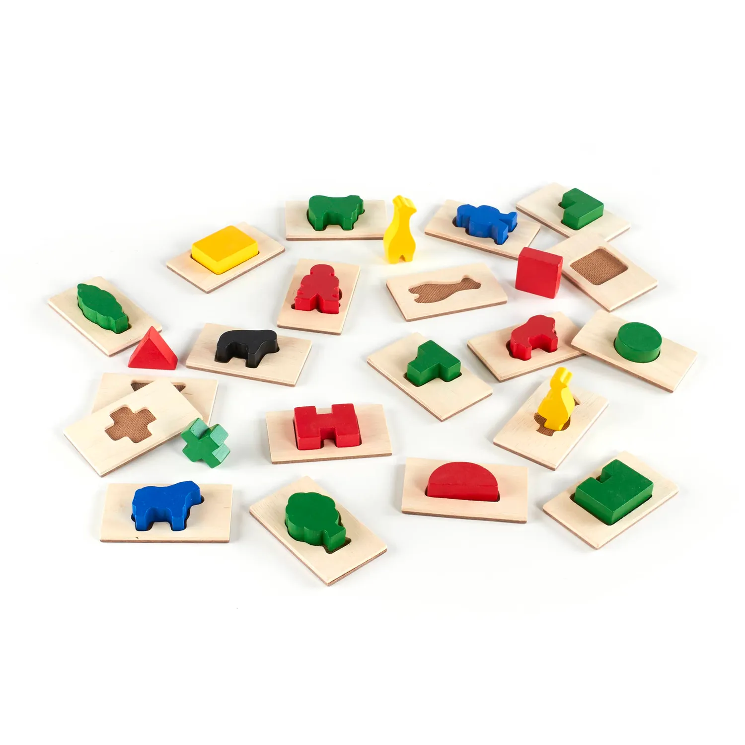 Guidecraft 3D Feel and Find houten voelspel 20 vormen