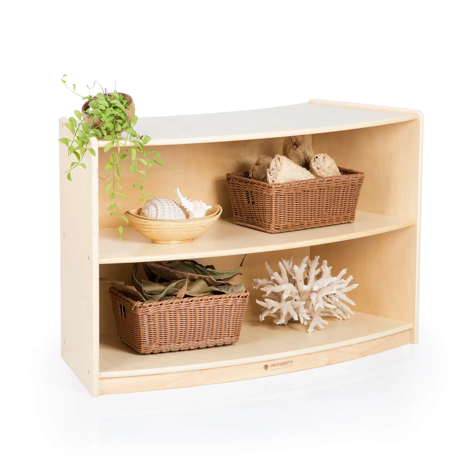 Guidecraft 2-Shelf Left Curved Storage opbergkast 61 cm berken