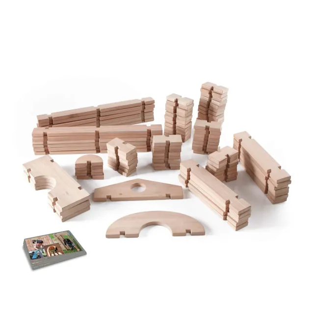 Guidecraft Notch Blocks Set 89 bouwblokken houten