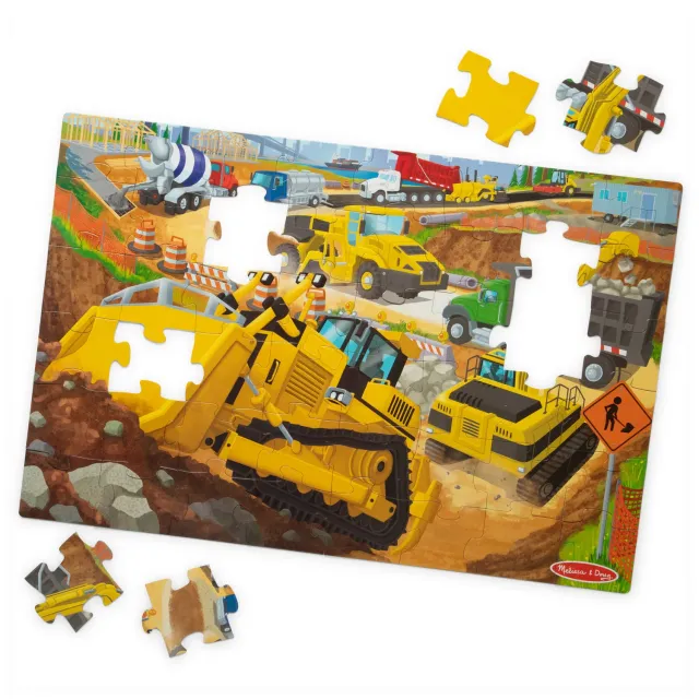 Melissa & Doug Building Site Vloerpuzzel 48 Stukjes
