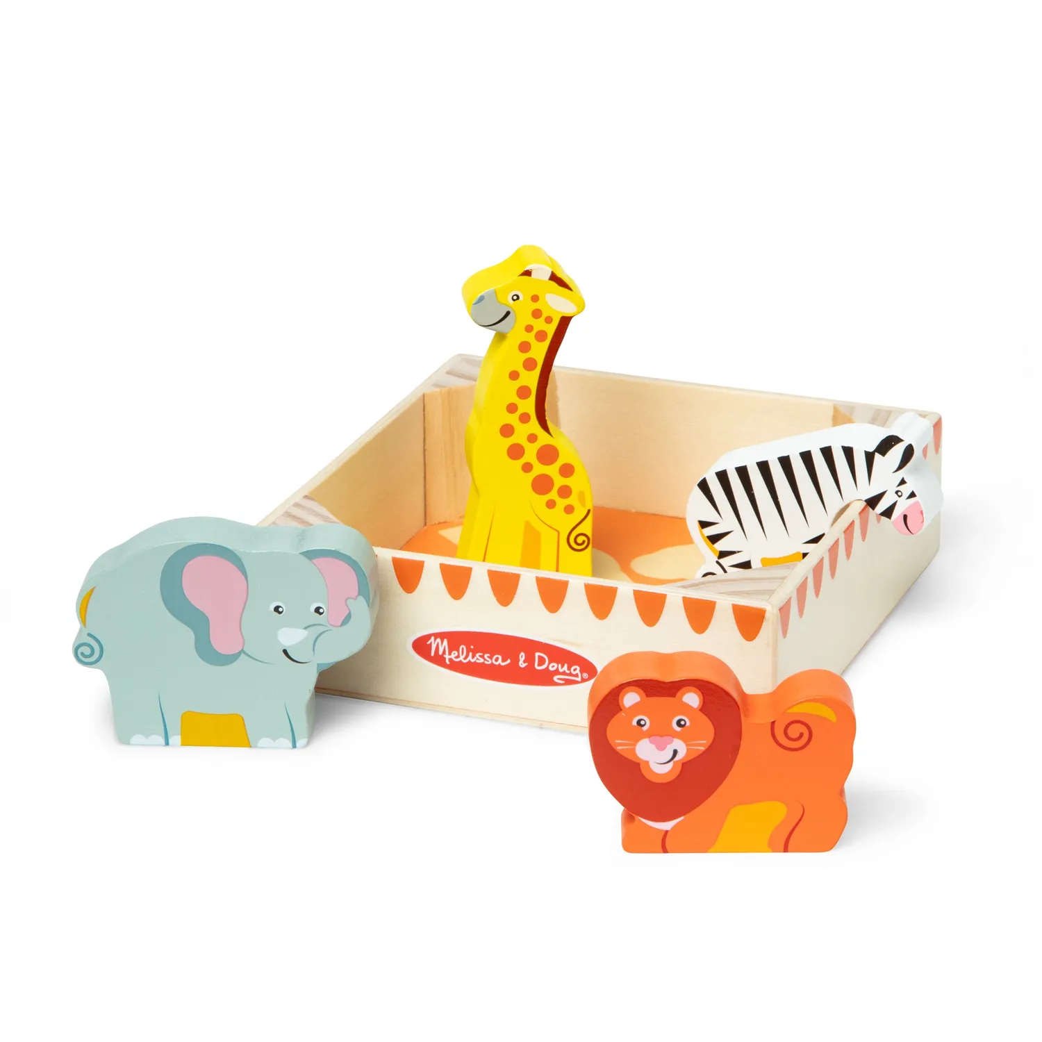 Melissa & Doug Houten Safari Dieren Matchspel 4 stuks