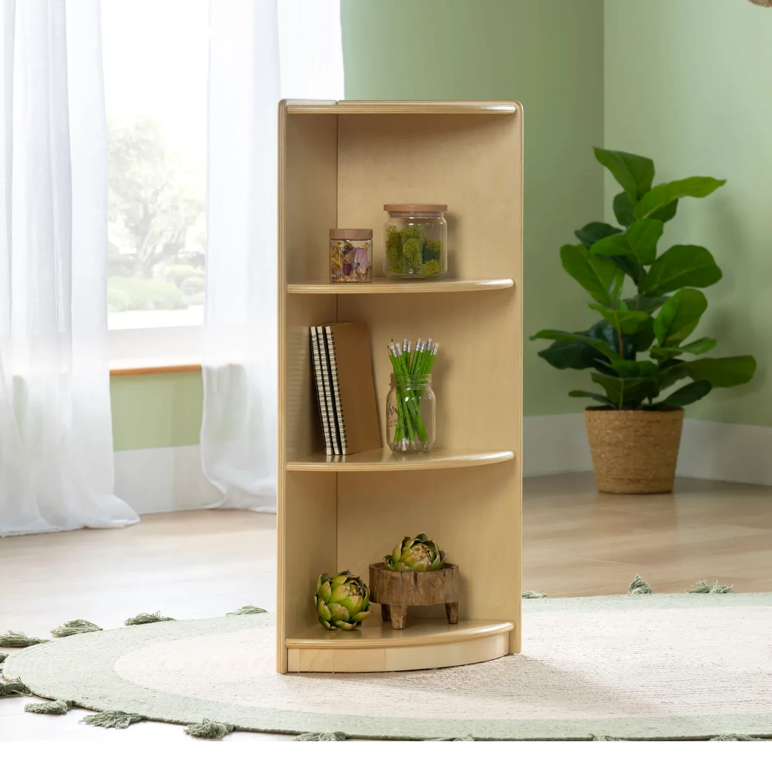 Guidecraft EdQ hoekkast 3-laags naturel