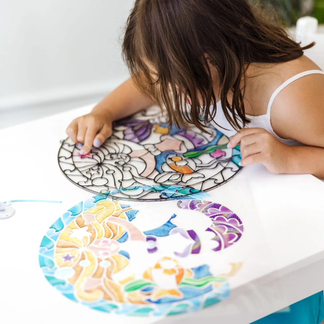 Melissa & Doug Stained Glass Mermaid raamhanger 3-5 jaar