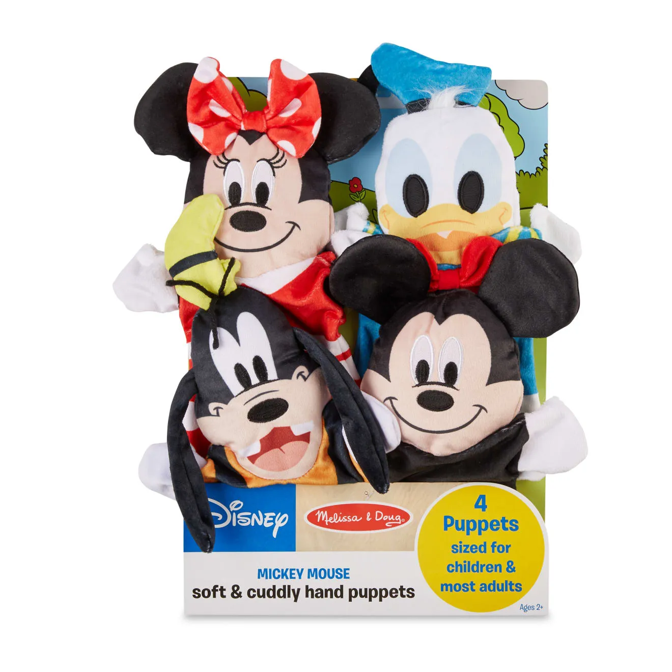 Melissa & Doug Mickey Mouse Friends handpoppen 4 stuks zacht