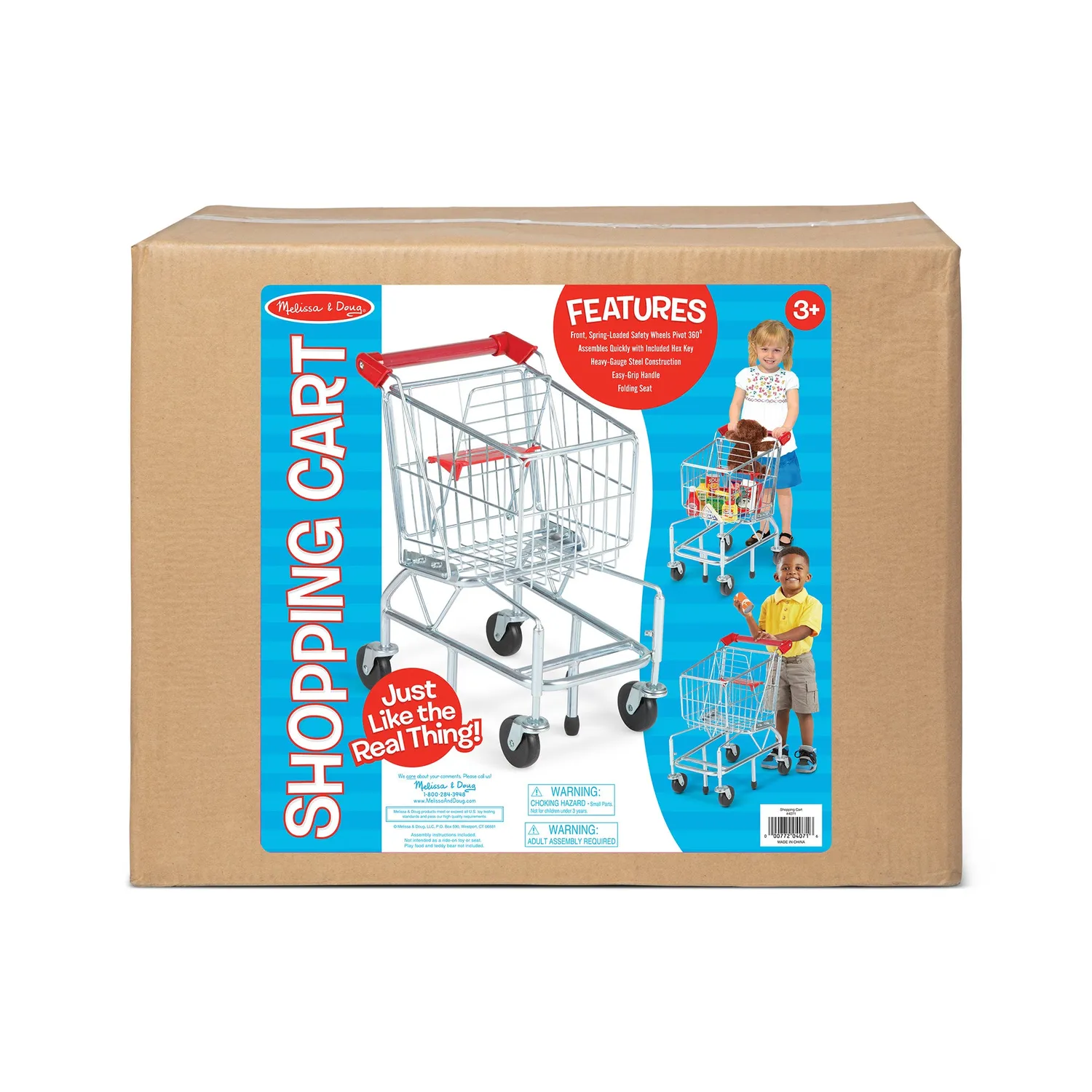 Melissa & Doug Metal winkelwagentje speelgoed metaal
